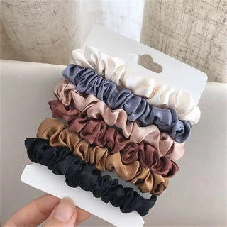 6pcs Satin Hair Scrunchies