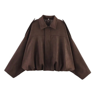 Marsly Longline Suede-Effect Coat