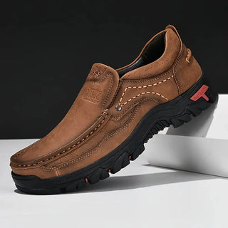 Handmade Leather Slip-On Loafers