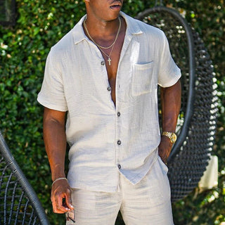 Linen Button-Up Set