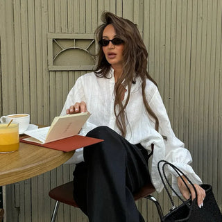 Oversized Long Sleeve Blouse