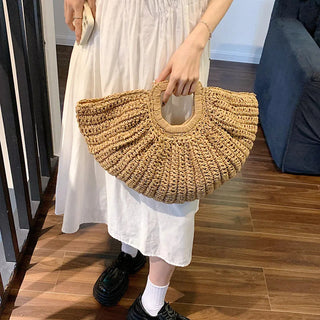 Half Moon Basket Beach Bag