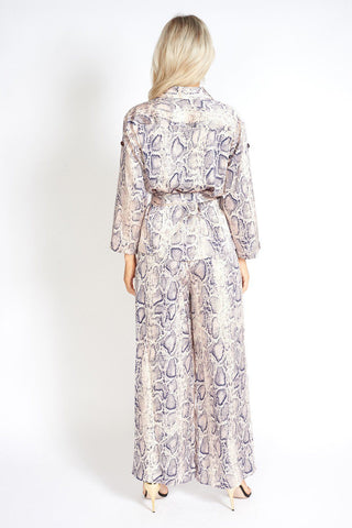 Carmel Snake Print Pants