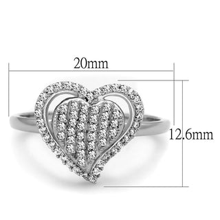 Rhodium 925 Sterling Silver Ring [AAA Grade] CZ