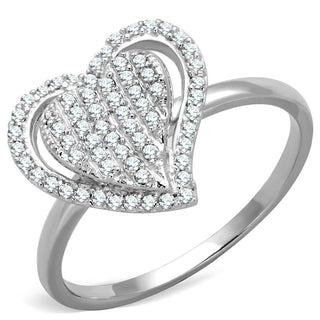 Rhodium 925 Sterling Silver Ring [AAA Grade] CZ