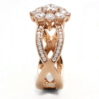 Rose Gold 925 Sterling Silver Ring [AAA Grade CZ]