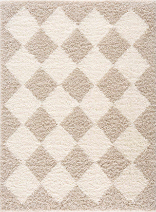 High-Pile Diamond Area Rug