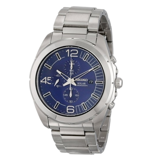 Seiko Blue Chronograph Watch