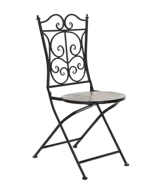 Ceramic and Iron Garden Chair