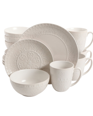 16-Piece Stoneware Dinnerware Set