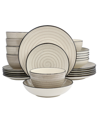 Hand-Painted Stoneware Set