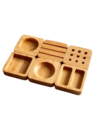 Bamboo Desktop Organizer Blocks