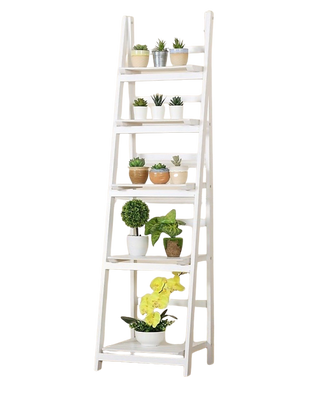 5 Tier Wooden Ladder Shelf