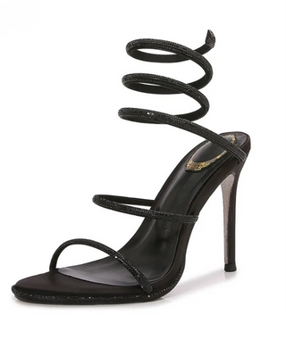 Twine Crystal Sandals