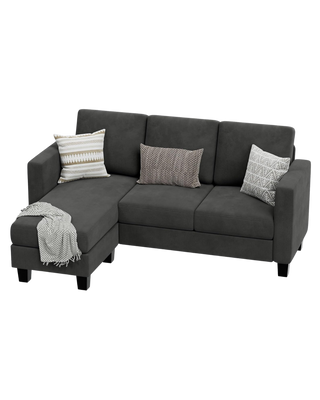 Sectional Sofa with Removable Cushions and Ottoman