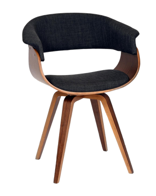 Walnut Wood Dining Chair 19"