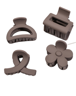 Flower Hair Claw Clips