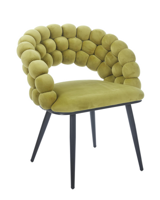 Modern Fabric Bubble Chairs (Set of 2)