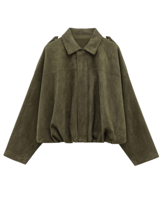 Suede Lapel Jacket & Pant Set