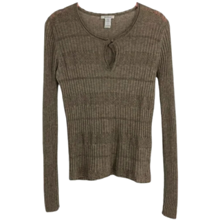 MaxMara Ribbed Keyhole Sweater