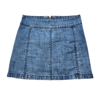 Free People Panel Denim Mini Skirt