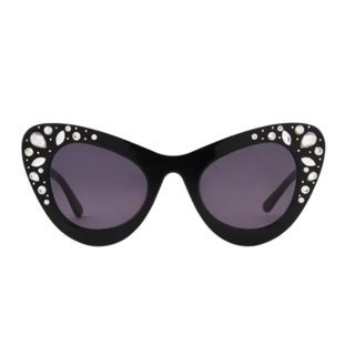 Betsey Johnson Pearl Embellished Cat Eye Sunglasses