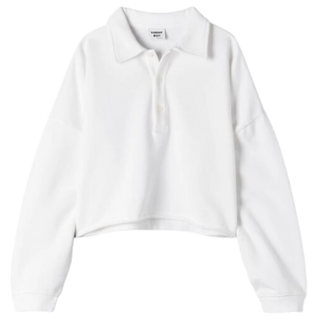 Aritzia Sunday Best Crop Fleece Polo