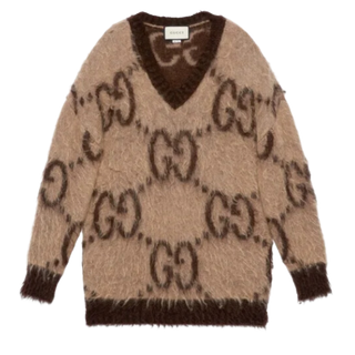 Gucci Mohair Printed Pullover Sweater