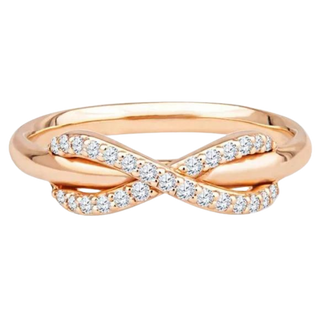 Tiffany & Co. 18K Rose Gold Diamond Infinity Ring