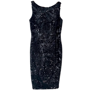 Aidan Mattox Velvet Sequin Dress