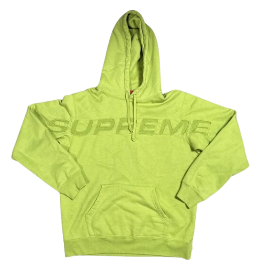 Supreme SS19 Set In Stitched Distressed Hoodie