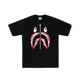 Bape Silver Shark Zip T-Shirt