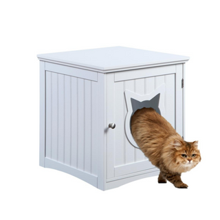 Decorative Cat House & Litter Box Enclosure