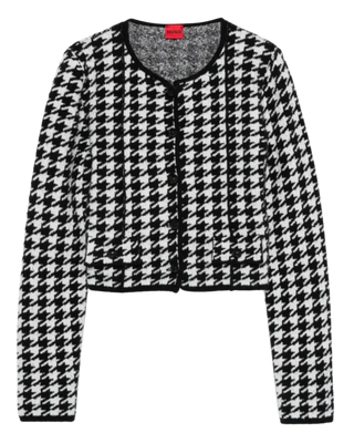 Alexandra Bartlett Houndstooth Cardigan
