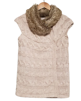 Rebecca Taylor Wool Blend Knit Sweater Vest