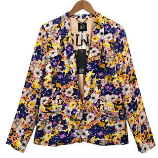Dalia Floral Open Front Blazer