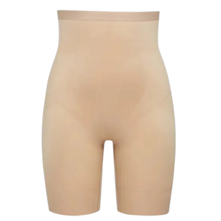 Spanx Neutral Haute Contour High-Rise Mid Thigh Shorts