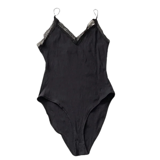 UO Ribbed Lacy Sleeveless Bodysuit