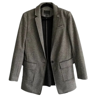 Banana Republic Wool Blend Heathered Blazer