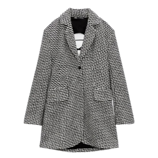 Zara Houndstooth Blazer Dress
