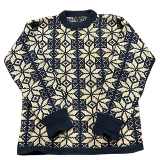 Vintage Handmade Nordic Yoke Pullover