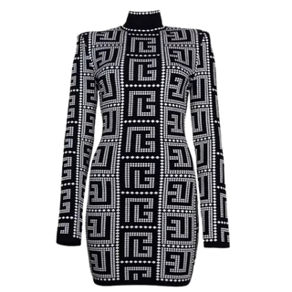 Balmain Monogram Blazer Dress