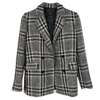 River Island Boucle Check Blazer