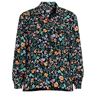 Torrid Floral Ribbed Button Down Shirt