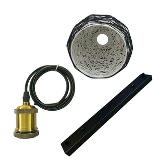 Triple Wicker Globe Pendant Ceiling Light Fixture