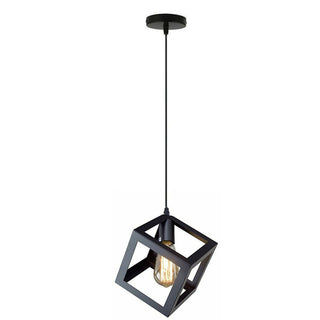 Square Wire Cage Pendant Lighting