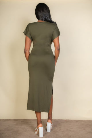 Murphys Tie-Front Midi Dress