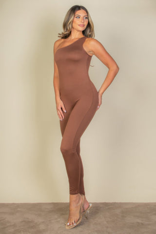 Auburn One Shoulder Jumpsuit