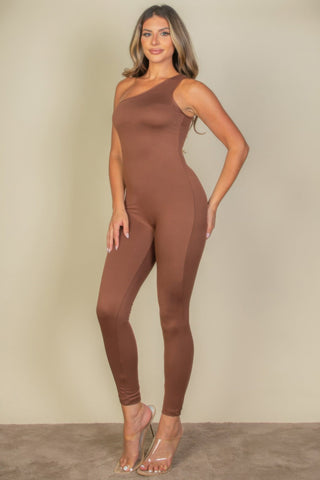 Auburn One Shoulder Jumpsuit