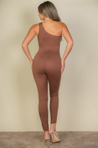 Auburn One Shoulder Jumpsuit